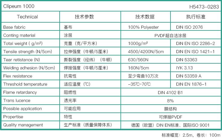 海德思H5473-0283專用膜布